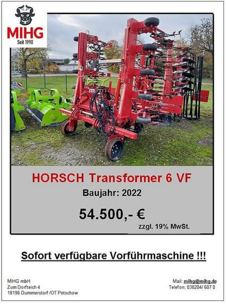 Horsch HACKE TRANSFORMER 6 VF