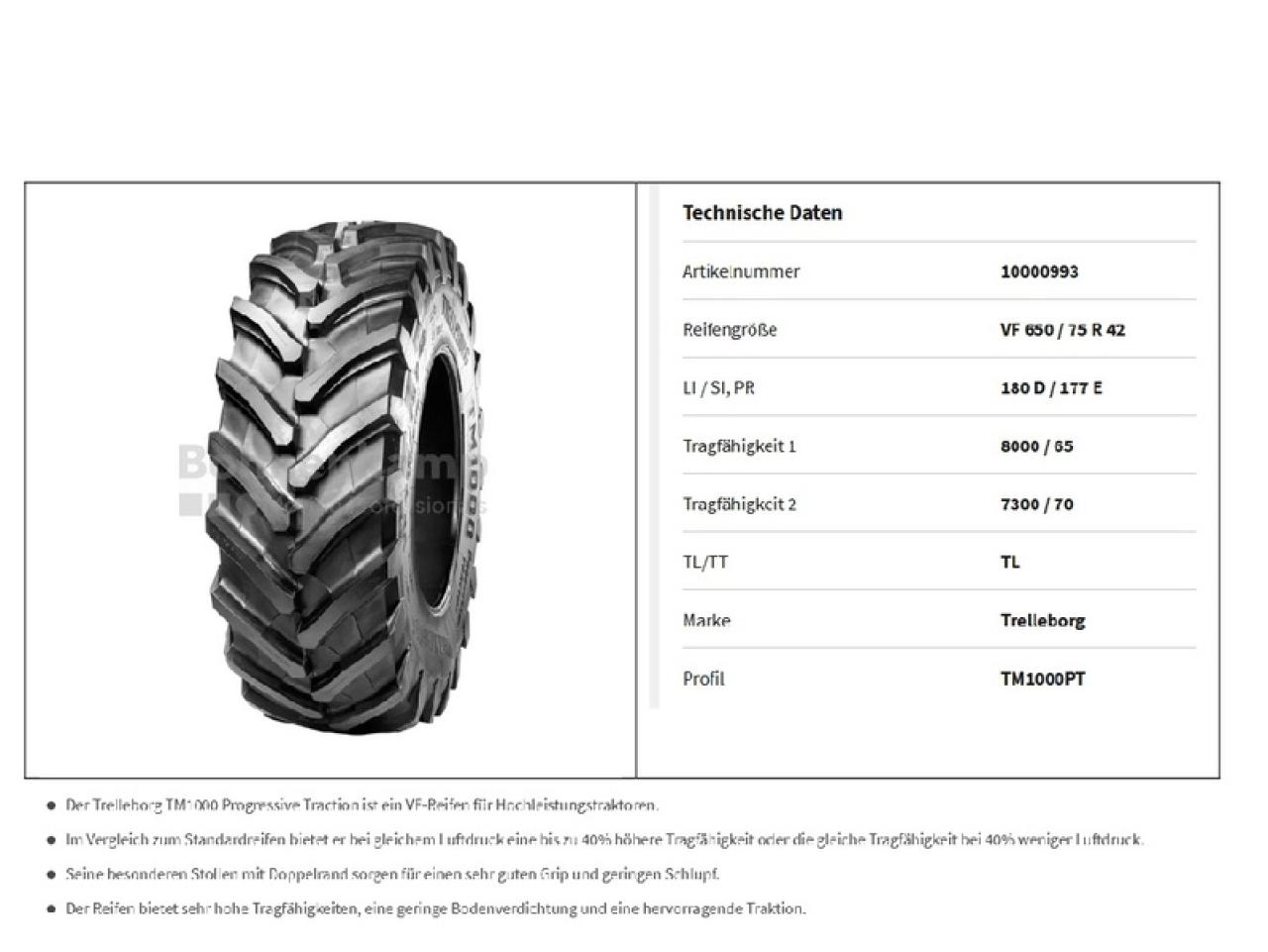 Trelleborg TM 1000PT - 180D/177E