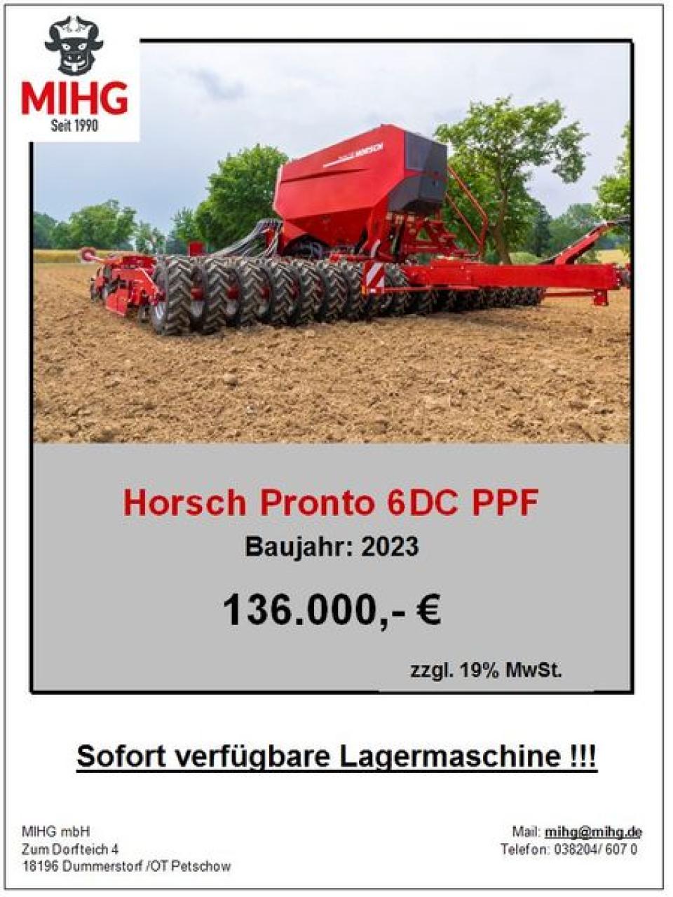 Horsch PRONTO 6DC PPF