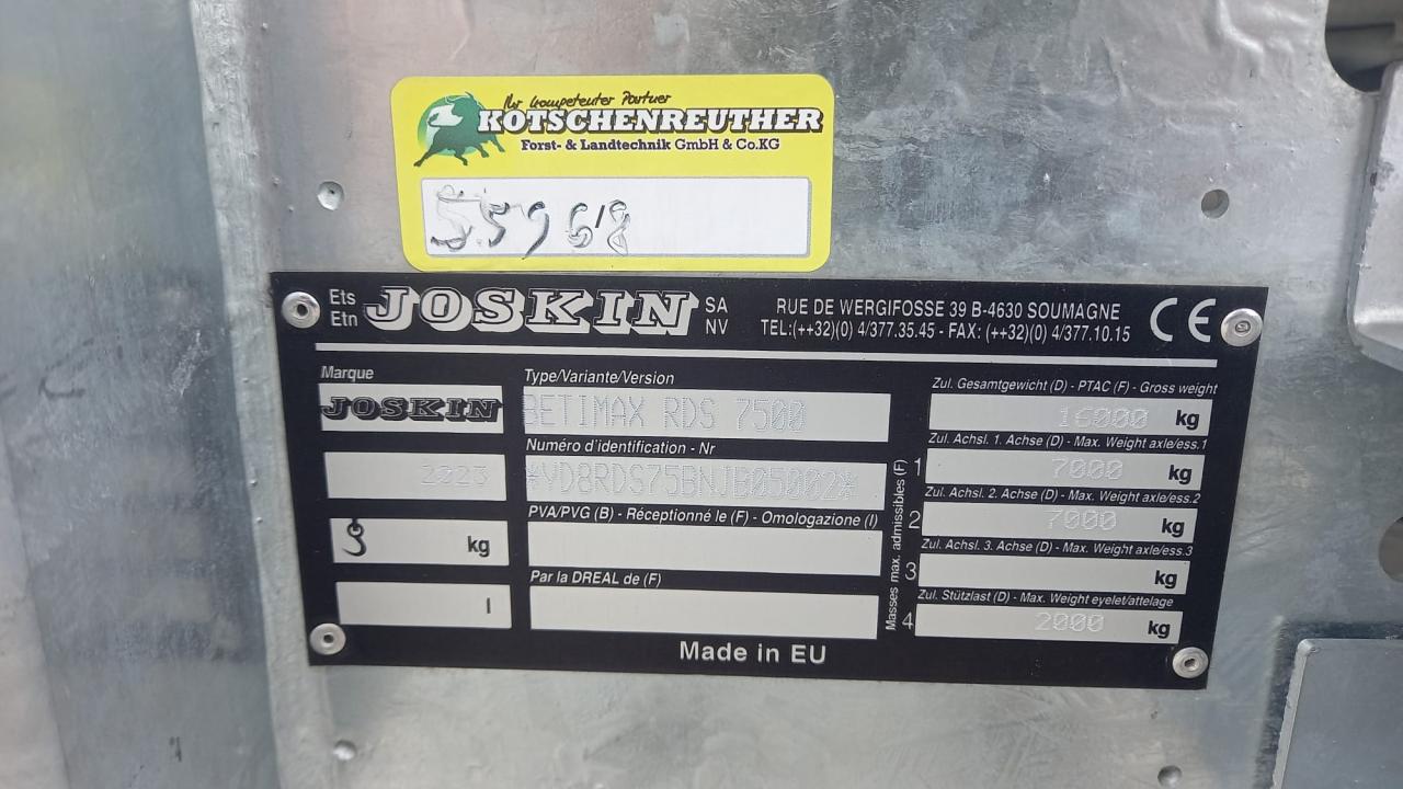 Joskin Betimax RDS 7500 Inside
