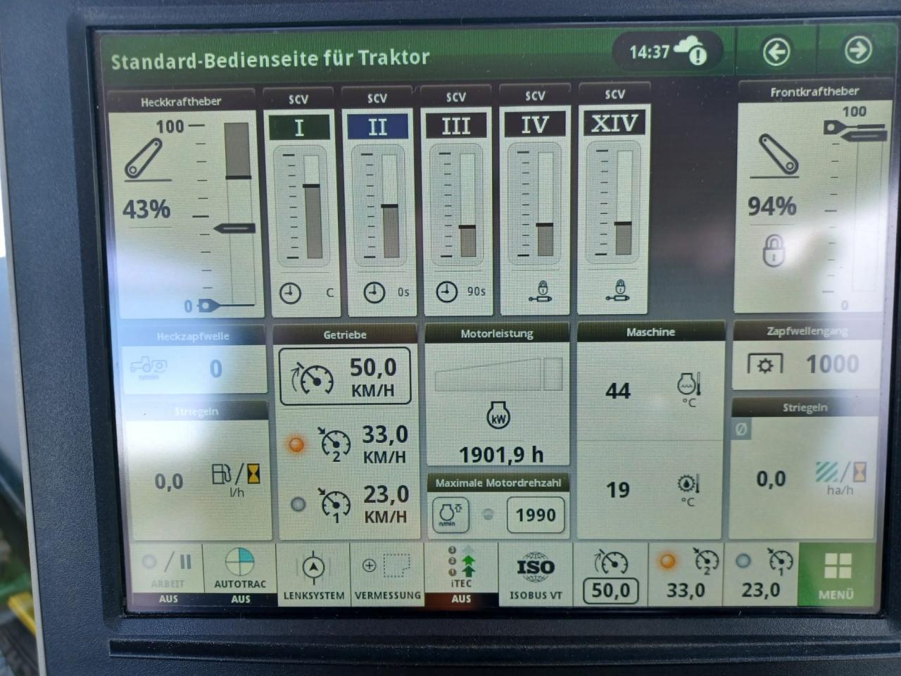 John Deere 6R 195 - Steckachse, Command PRO Rear