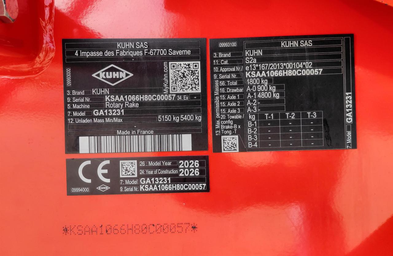 Kuhn GA 13231 Rear