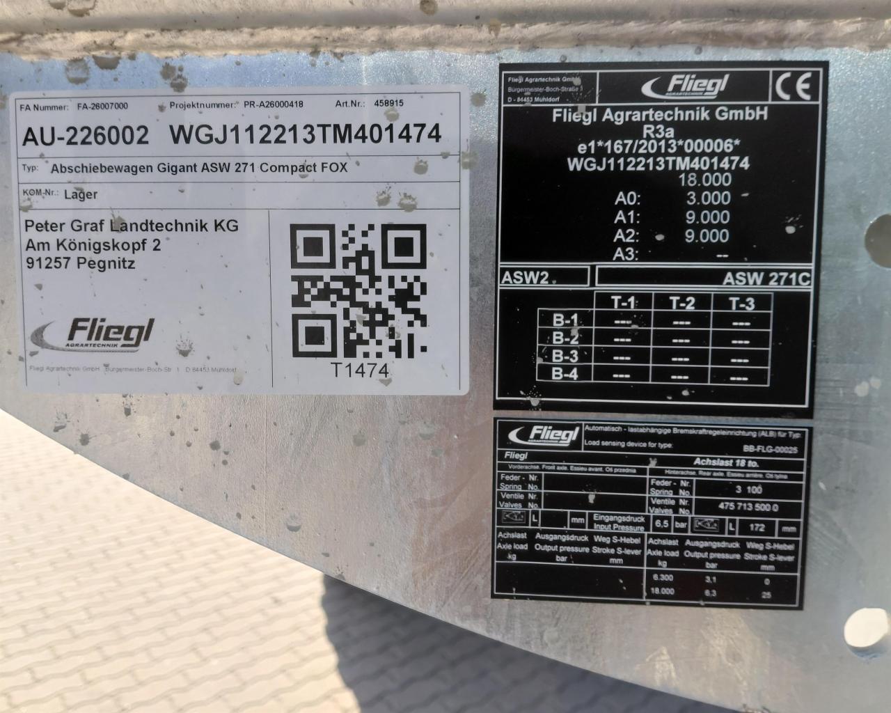 Fliegl ASW 271 Compact FOX Rear