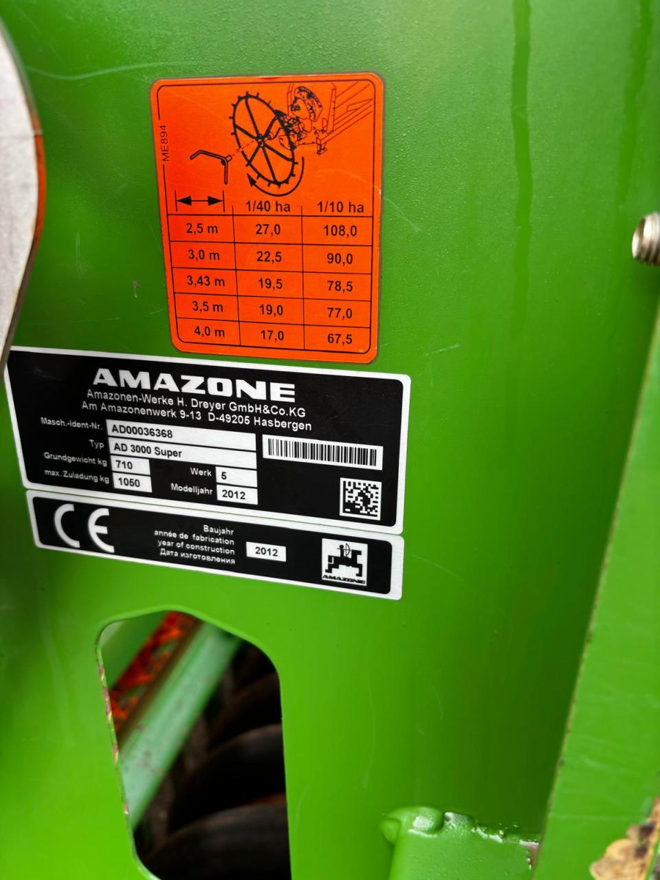 Amazone AD 3000 Super Rear