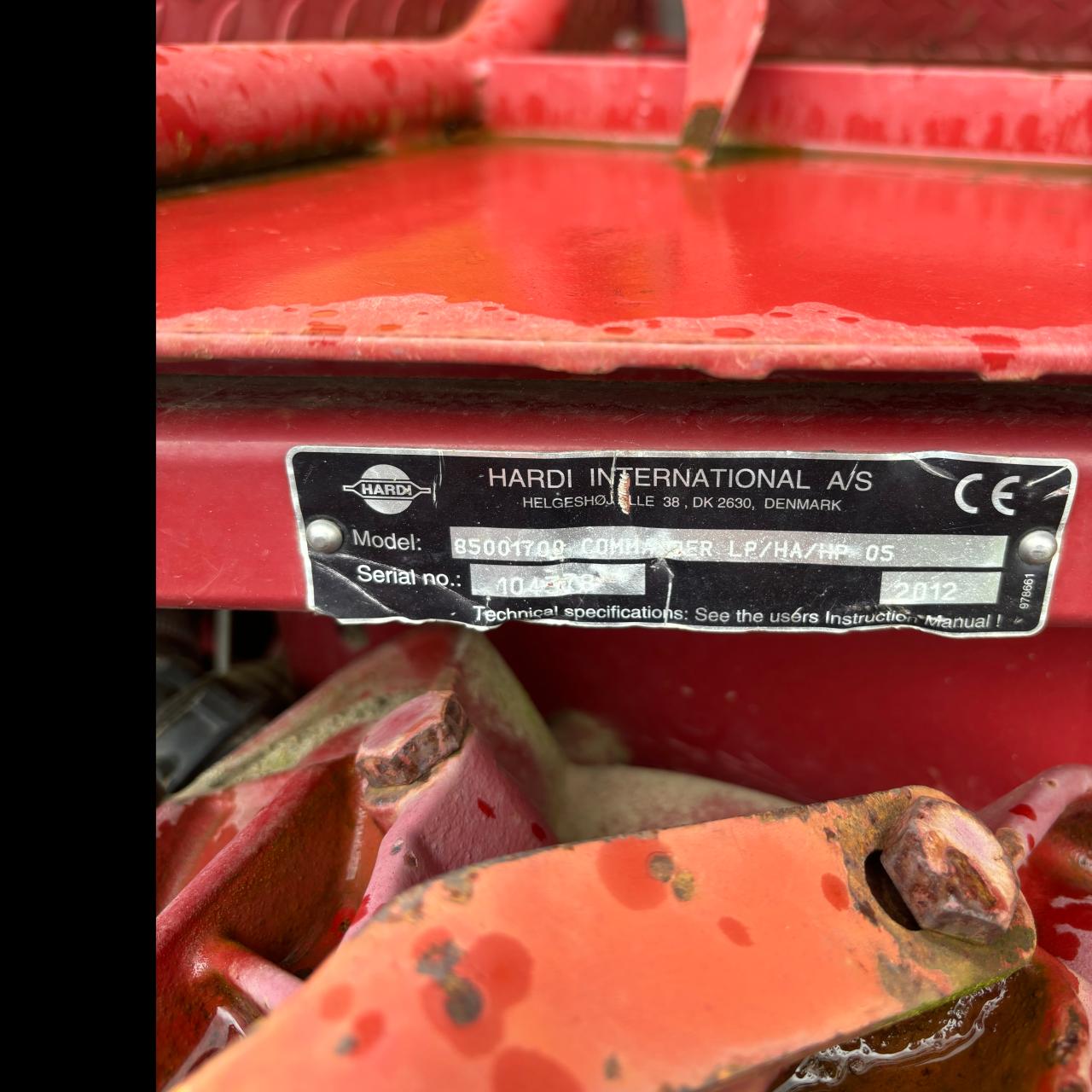 Hardi Commander 4400i Inside