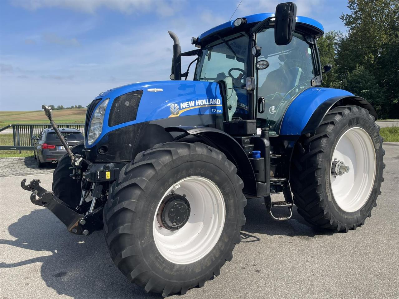 New Holland T7.210 AC, GPS RTK,  225cm Spur Pflegeschlepper