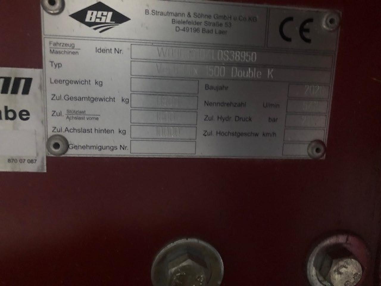 Strautmann DoubleK 1500 Above