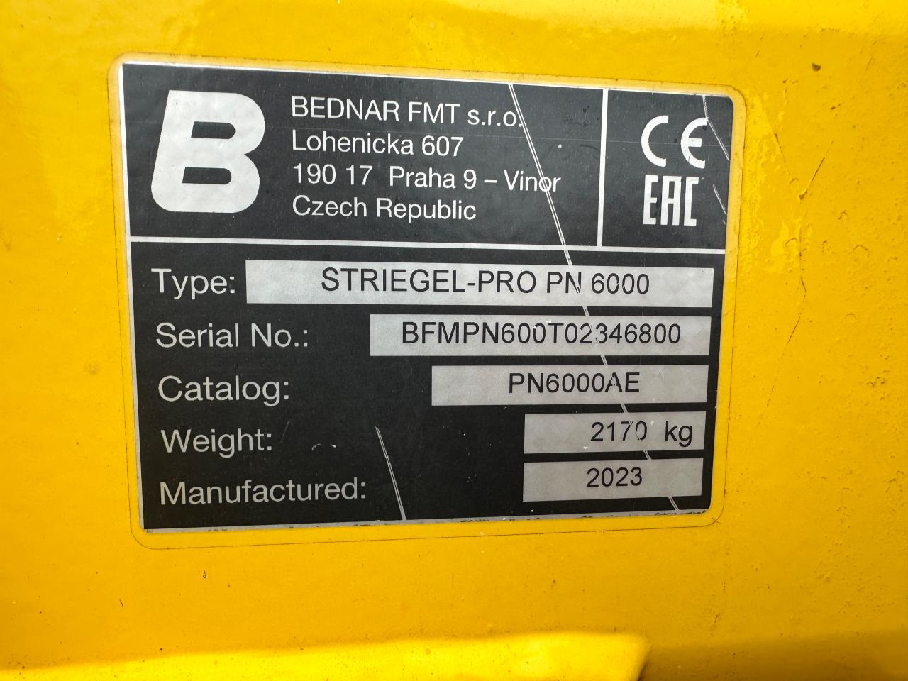 Bednar Striegel Pro PN 6000 Rear