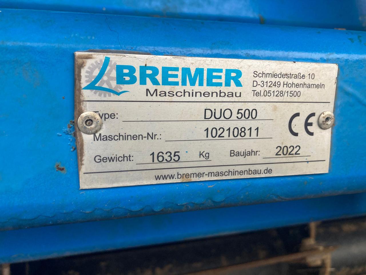 Bremer DUO 500 Messerwalze  Left